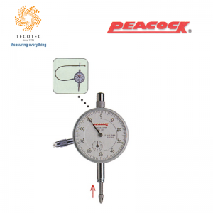 Đồng hồ so tiêu chuẩn Peacock (10mm, 0.01mm), Model: 107F-RE