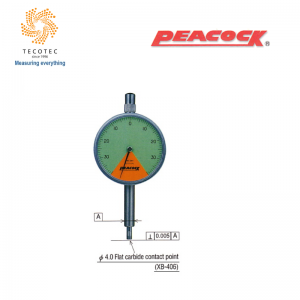 Đồng hồ so chân thẳng Peacock (0.8mm, 0.01 mm), Model: 107Z