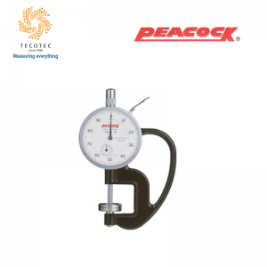 Đồng hồ đo độ dày Peacock, Model: G-20 (0~10mm, 0.01mm, Ø20mm)