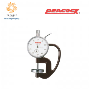 Đồng hồ đo độ dày Peacock, Model: G-30 (0~10mm, 0.01mm, Ø30mm)