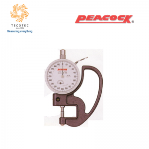 Đồng hồ đo độ dày Peacock, Model: G-6C (0~1mm, 0.001mm, Ø5mm)