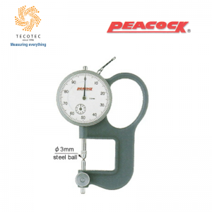 Đồng hồ đo độ dày Lens Peacock, Model: GL (10mm, 0.01mm, họng 30mm)
