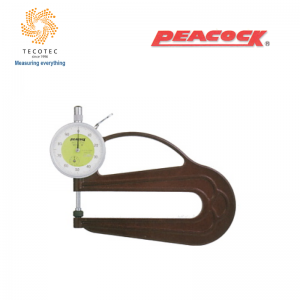 Đồng hồ đo độ dày Peacock, Model: H-0.4N (0~10mm, 0.01mm)