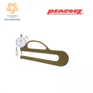 Đồng hồ đo độ dày Peacock, Model: H-2 (0~10mm, 0.01mm)