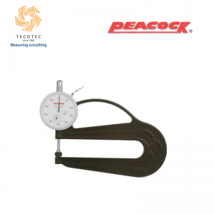 Đồng hồ đo độ dày Peacock, Model: H-2.4N (0~10mm, 0.01mm)