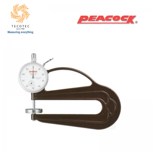 Đồng hồ đo độ dày Peacock, Model: H-30 (0~10mm, 0.01mm, Ø30mm)