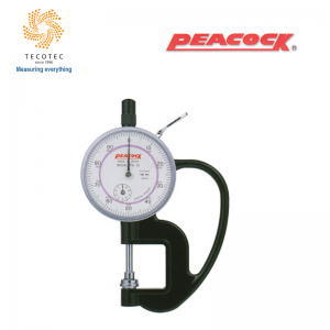 Đồng hồ đo độ dày của giấy Peacock, Model: PG-10 (0~10mm, 0.01mm)